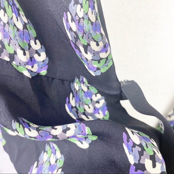 Diane Von Furstenberg Design Silk Wrap Top Blouse - Picture 8 of 10